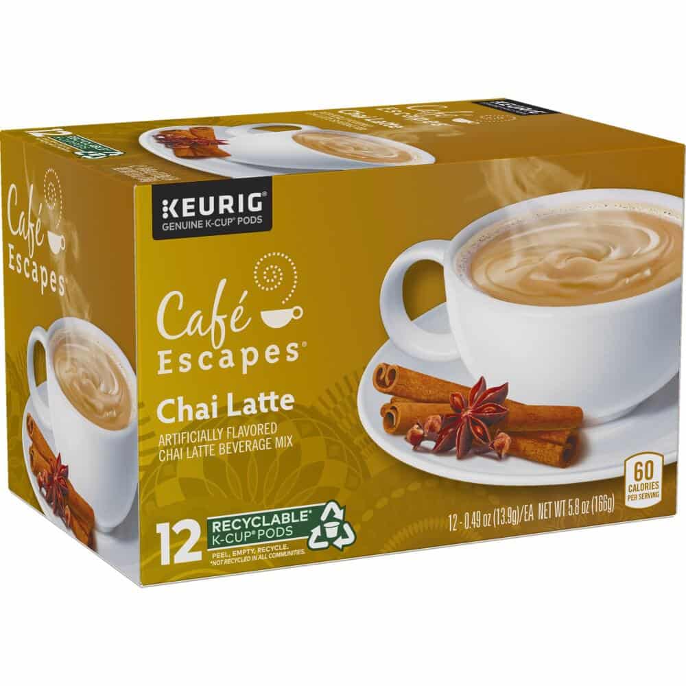 Cafe Escapes Chai Latte K-Cup ct - Grocery