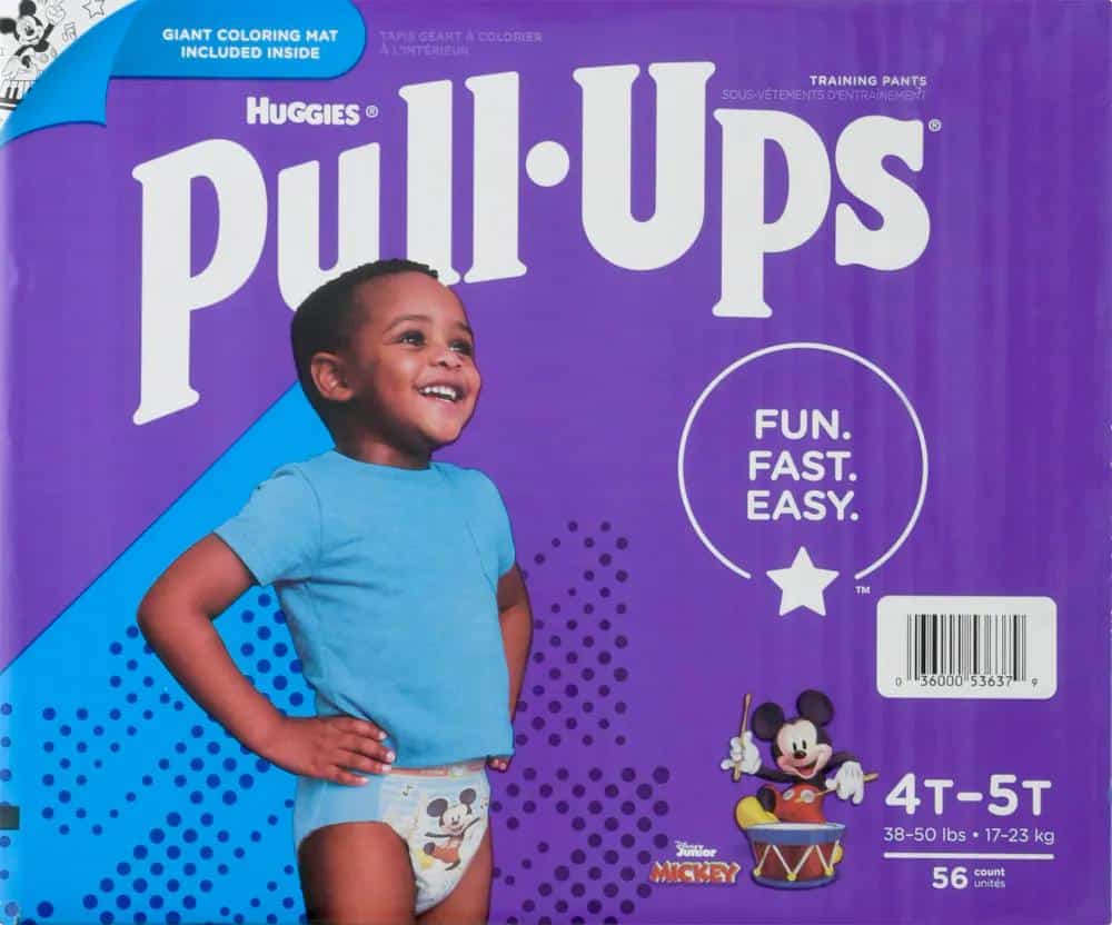 Pull-Ups Boys' Potty Training Pants, 4T-5T (38-50 lbs), 56 Count