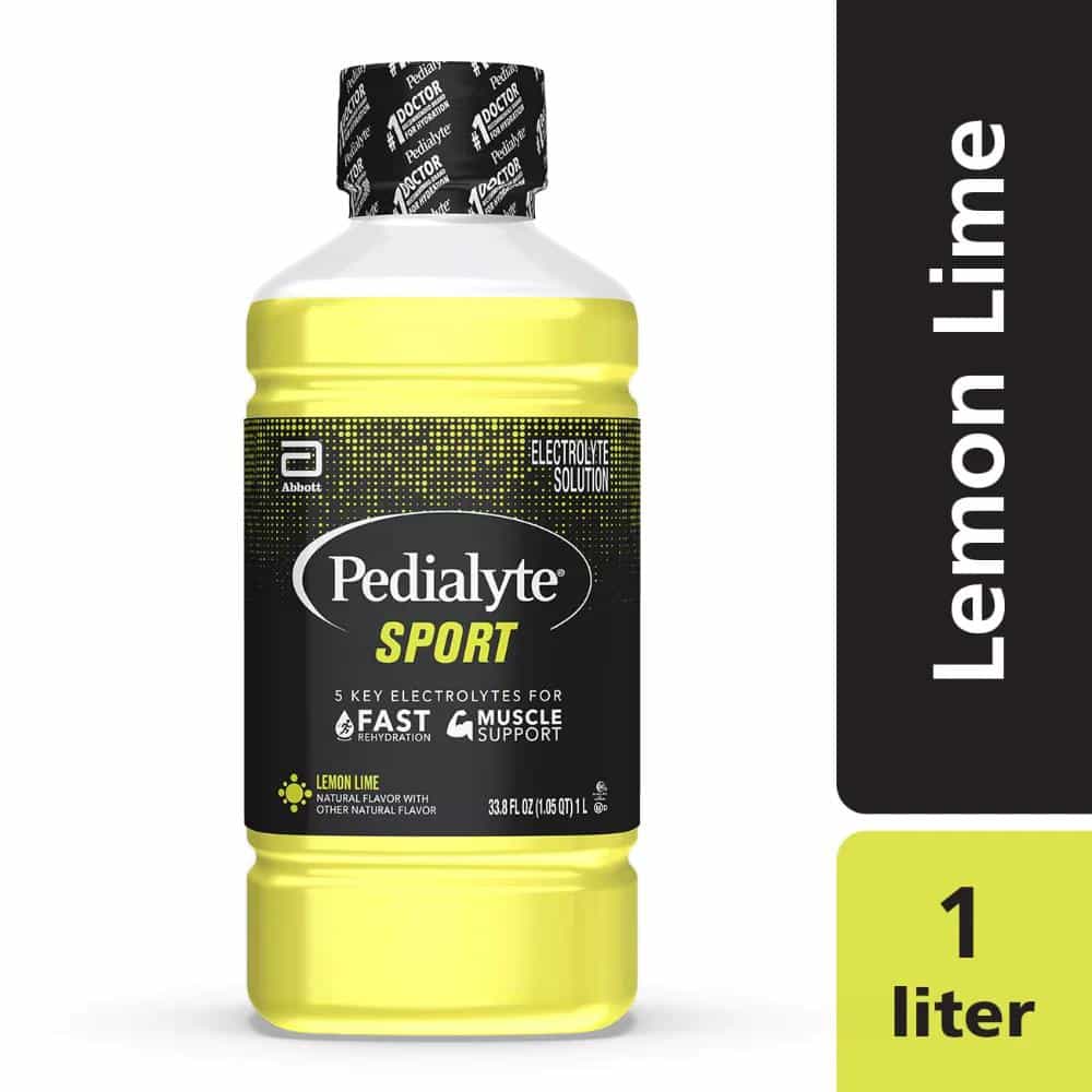 Pedialyte Sport Lemon Lime Electrolyte Solution, 33.8 fl oz