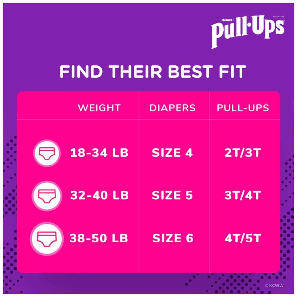 Pull-Ups Night-Time Girls' Training Pants, 3T-4T - 18 ct