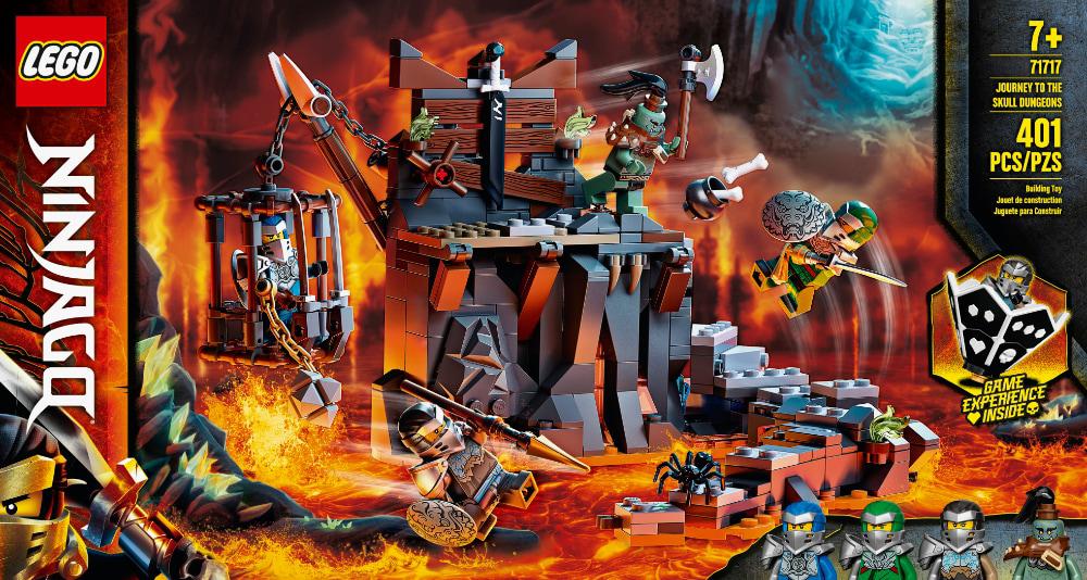 401 Pieces LEGO NINJAGO Journey to The Skull Dungeons 71717 Ninja Playset Building Toy for Kids Featuring Ninja Action Figures New 2020 