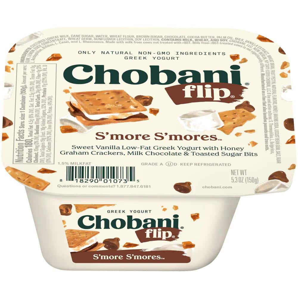 Chobani Flip S'more S'mores Low-Fat Greek Yogurt, 5.3 oz - Greatland ...