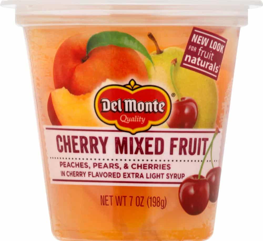 Del Monte Fruit Naturals Cherry Mixed Fruit Cup, 7 oz Greatland Grocery