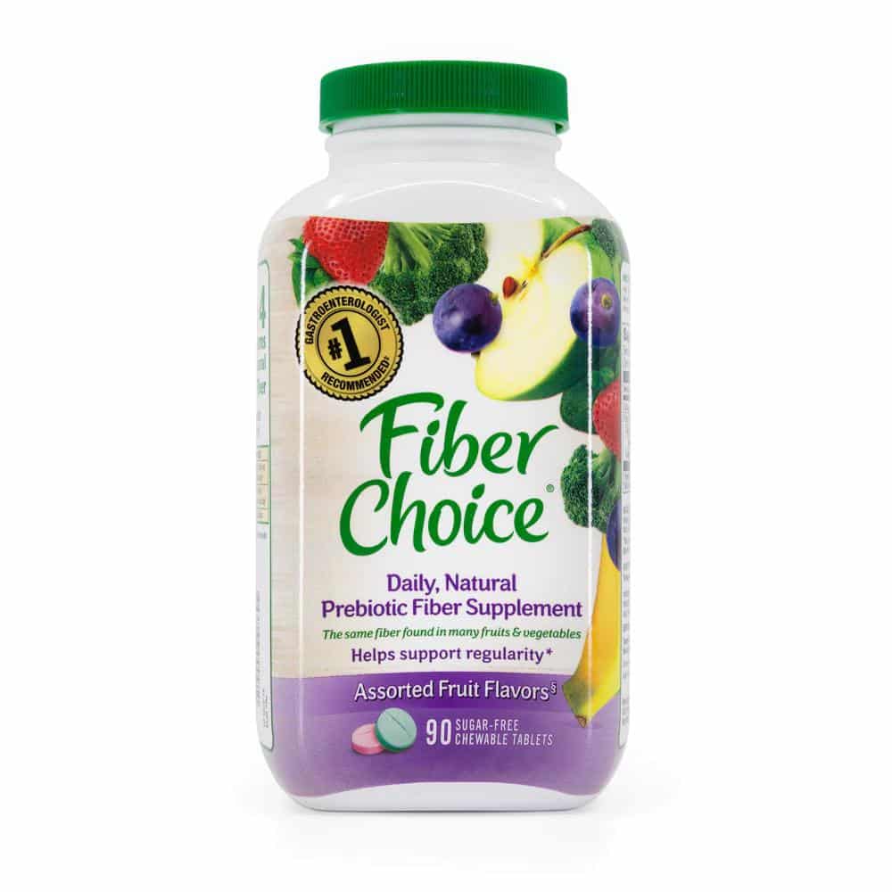 Fiber Choice Sugar Free Chewable Tablets, Assorted Fruit, 90 ct 