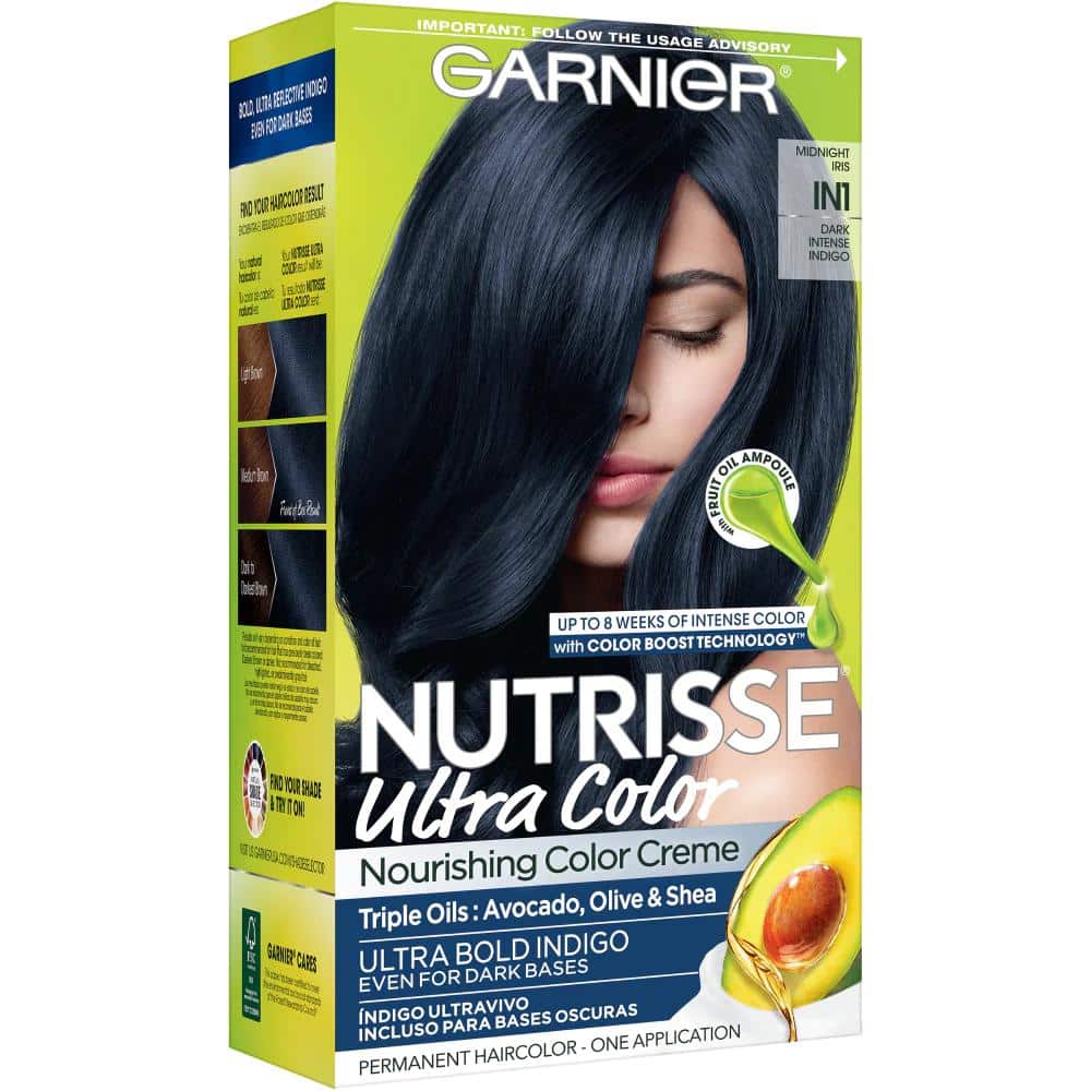 Garnier Nutrisse Ultra Color IN1 Dark Intense Indigo Hair Color, 1 ct -  Greatland Grocery