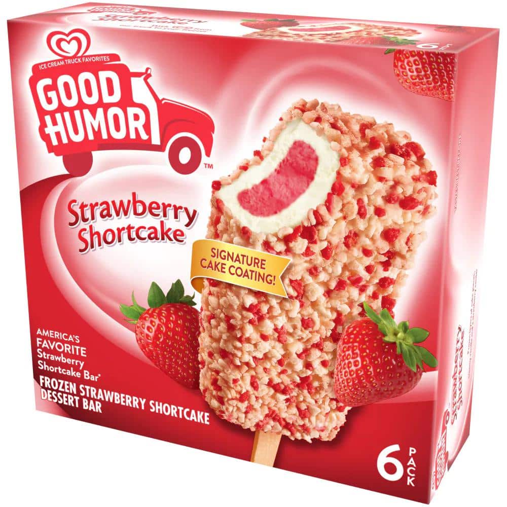 Good Humor Strawberry Shortcake Dessert Bar, 6 ct / 3 fl oz - Greatland ...
