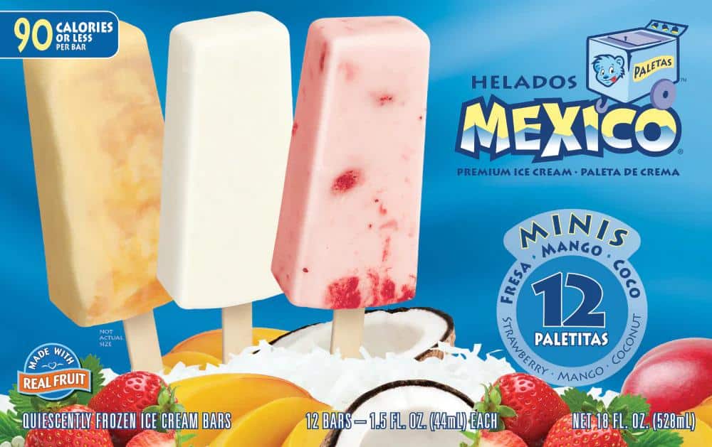 Helados Mexico Mini Ice Cream Bar Variety Pack, 12 ct / 1.5 fl oz ...