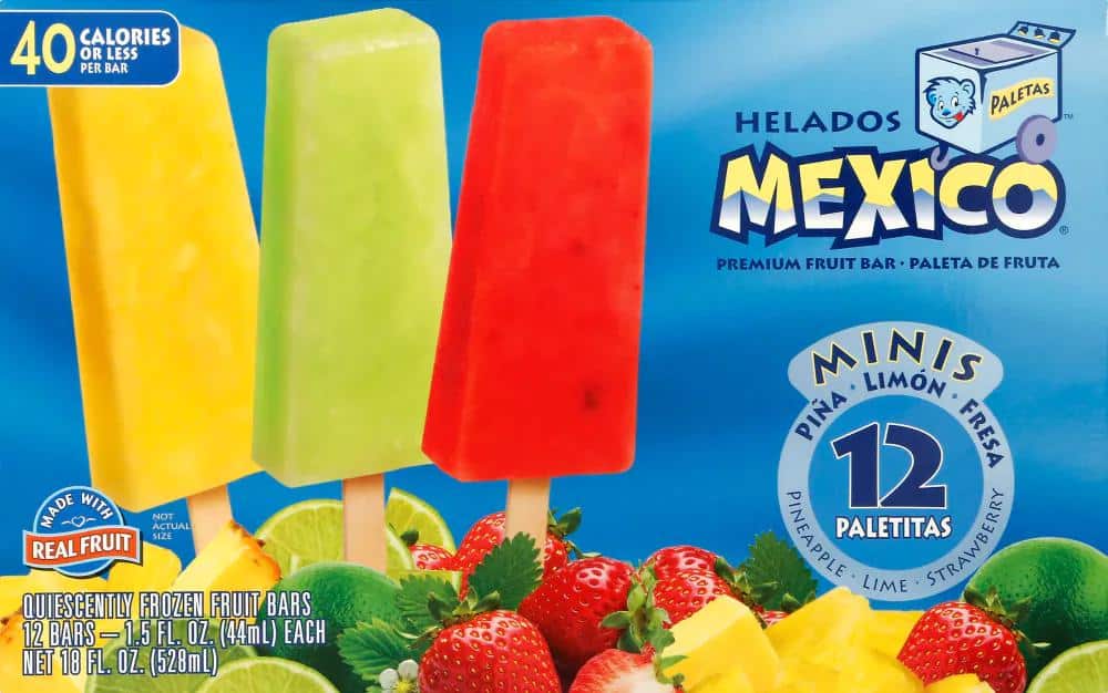 Helados Mexico Variety Mini Fruit Bars 12 Count, 12 ct / 1.5 fl oz ...