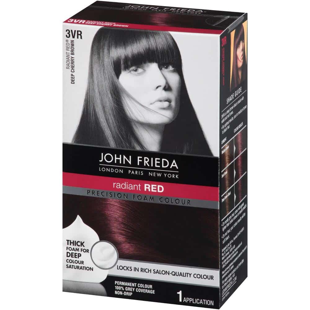 John Frieda 3VR Dark Cherry Brown Foam Hair Color, 1 ct - Greatland Grocery