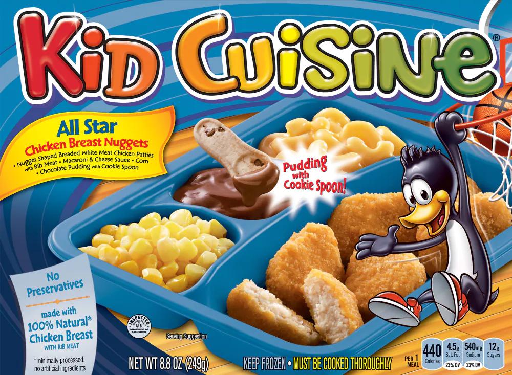 Kid Cuisine All Star Chicken Breast Nuggets Frozen Meal Cffe293c13 Front 