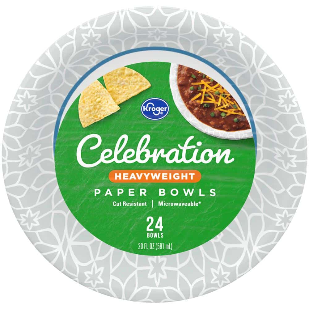 Celebration Heavy Weight Paper Bowls, 24 ct Greatland Grocery