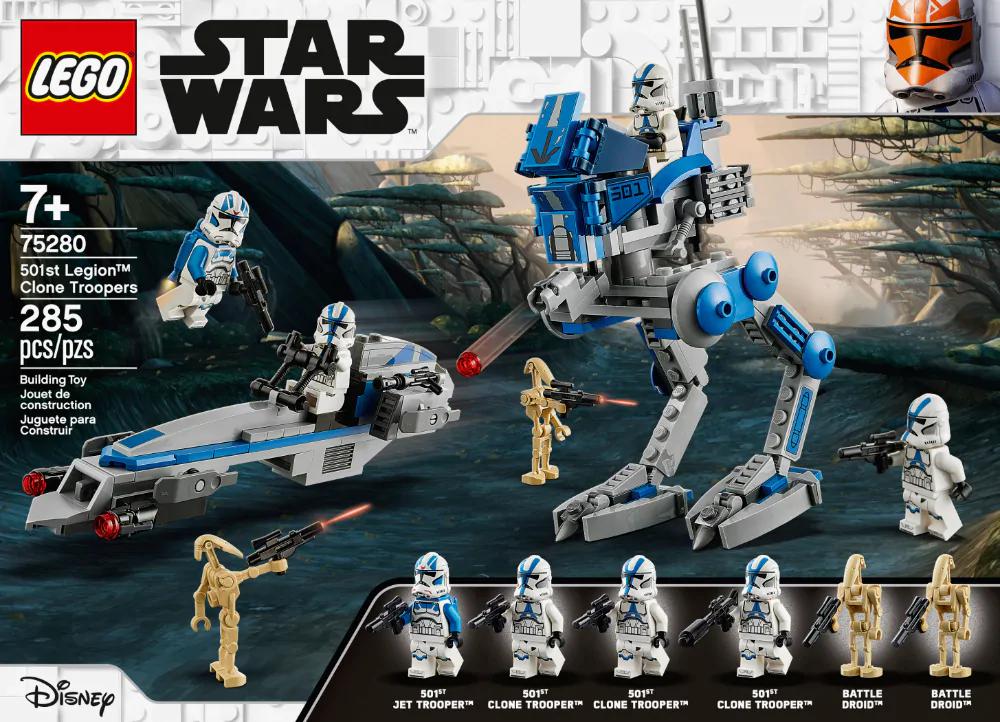 Lego 75280 Star Wars 501st Legion Clone Troopers Set Army Battle Droids Build 
