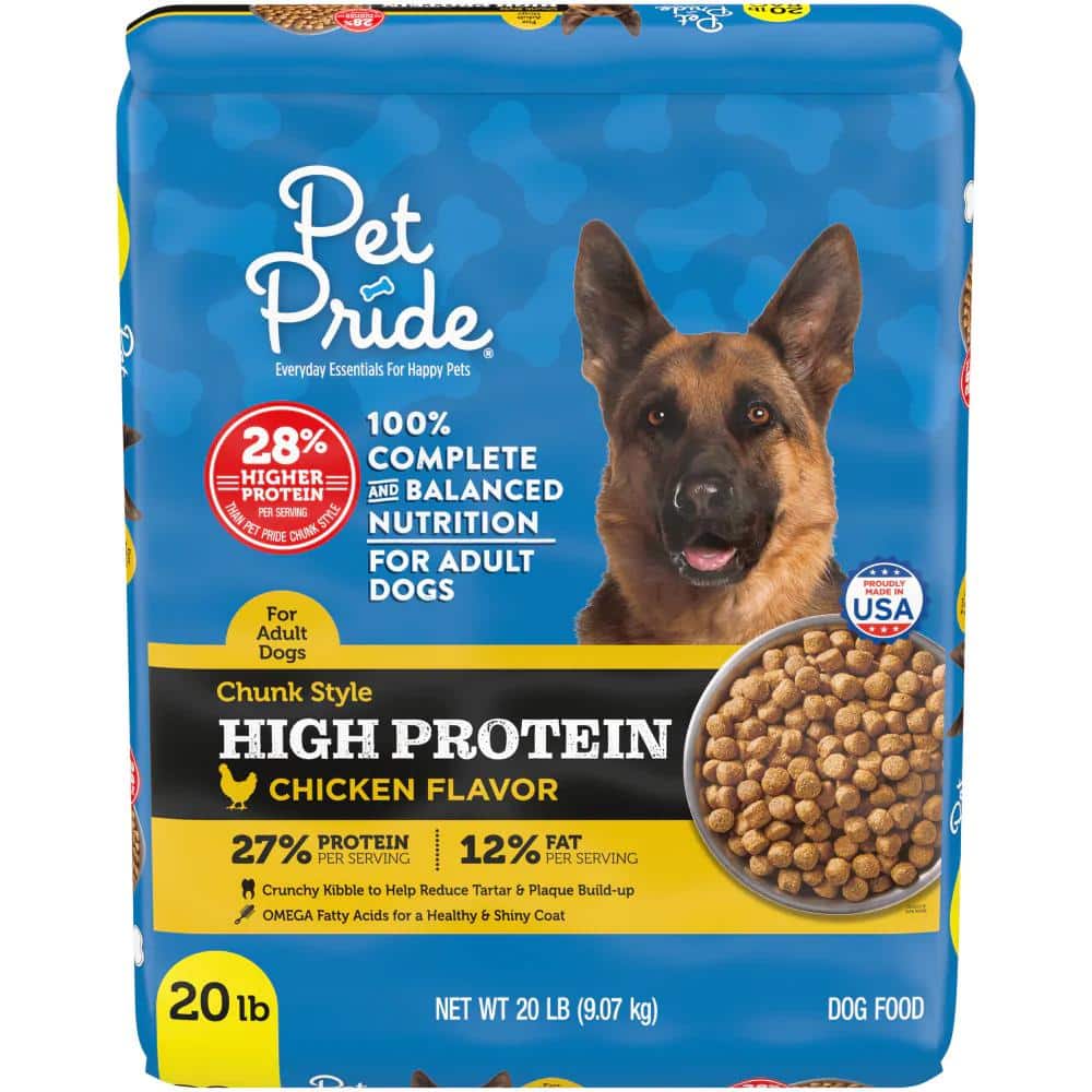 Pet Pride High Protein Chicken Flavor Dry Dog Food, 20 lb Greatland