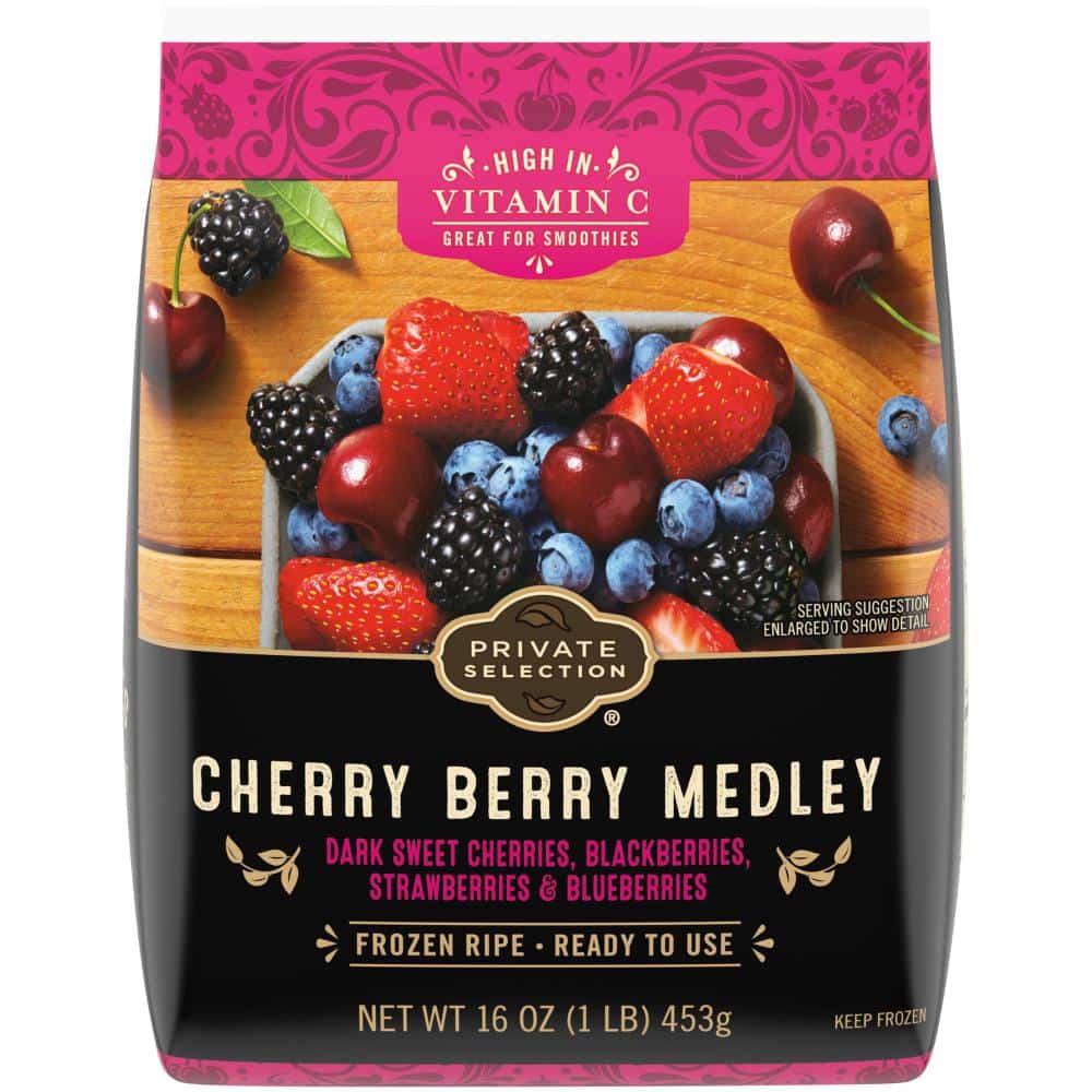 Private Selection Cherry Berry Medley Frozen Fruit, 16 oz Greatland