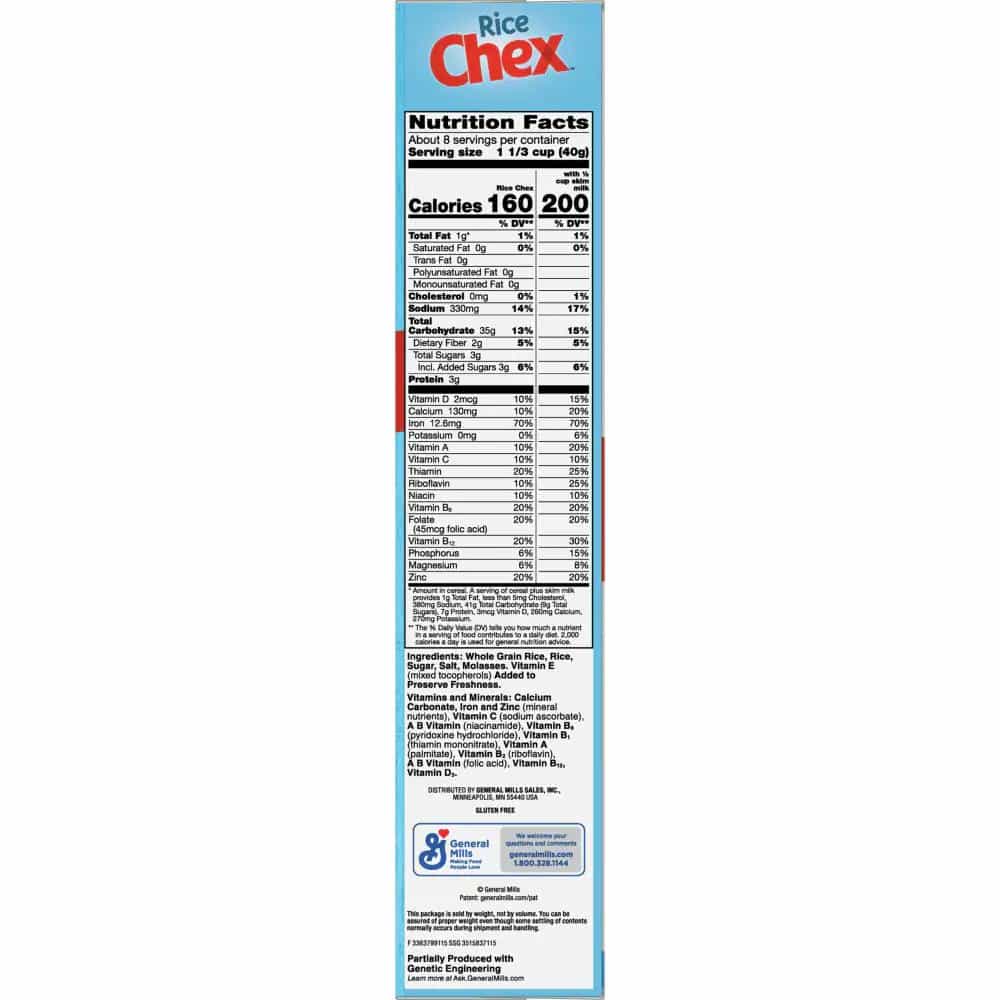 Rice Chex Gluten Free Breakfast Cereal