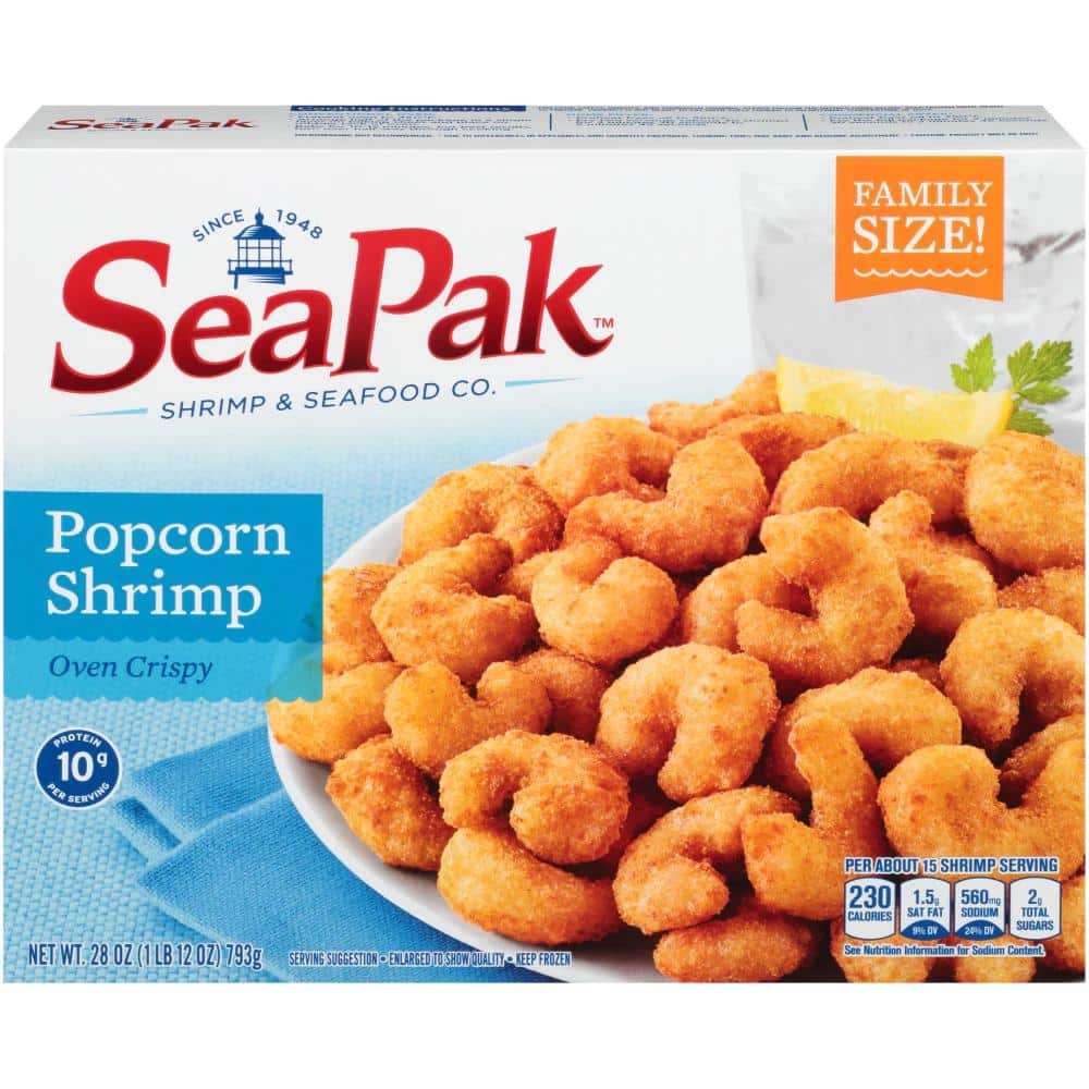 SeaPak Oven Crispy Popcorn Shrimp, 28 oz - Greatland Grocery