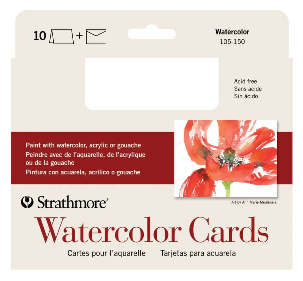 Strathmore Watercolor Cards Cold Press Handmade Card Kit, 5 x 6.875 in ...