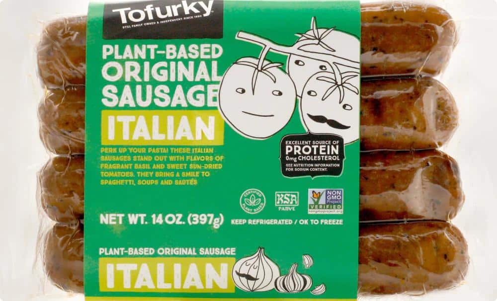 Tofurky Vegan Italian Sausages, 14 oz - Greatland Grocery