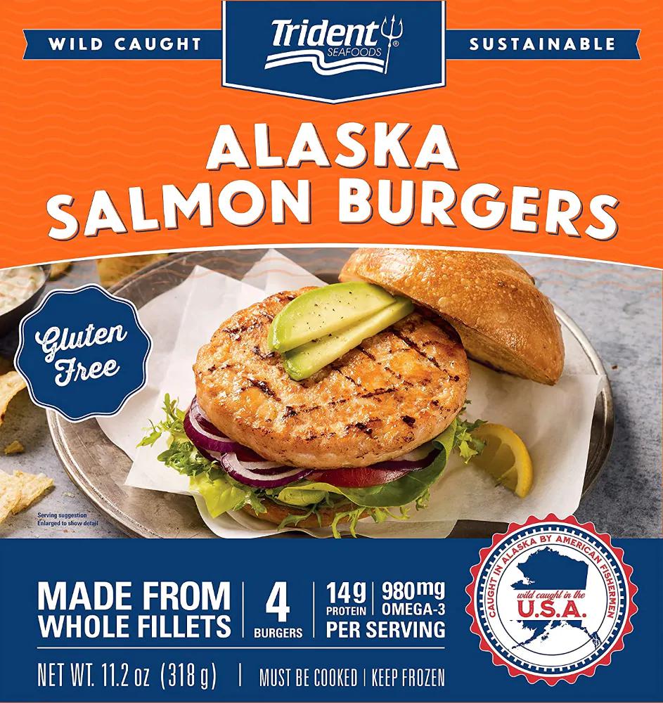 Salmon Burgers, 4 ct / 12 oz - Greatland Grocery