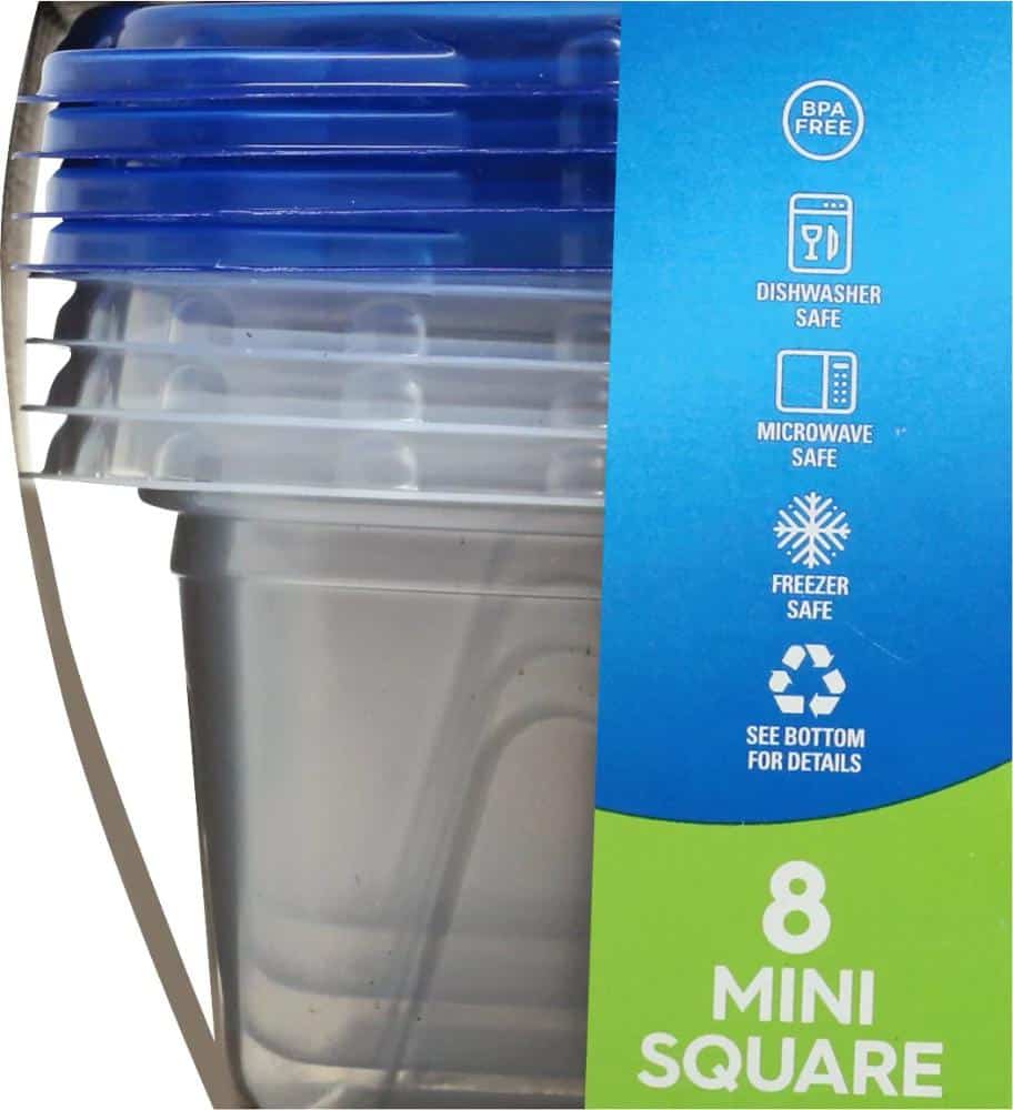 Ziploc Containers & Lids, Square, Extra Small, 4 Ounce